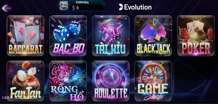 Evolution Live Tại 789Club Đỉnh Cao Sòng Bạc Trực Tuyến Cho Mọi Game Thủ