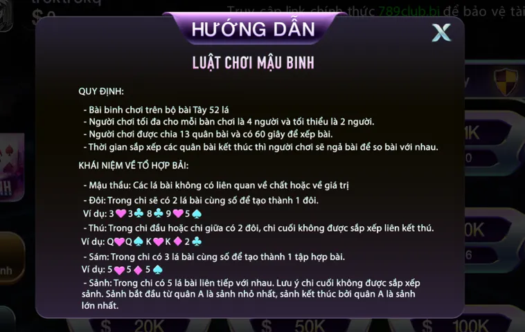 Khám Phá Sảnh Mậu Binh Tại 789Club Với Chiến Thuật Xếp Bài Đỉnh Cao Nhất