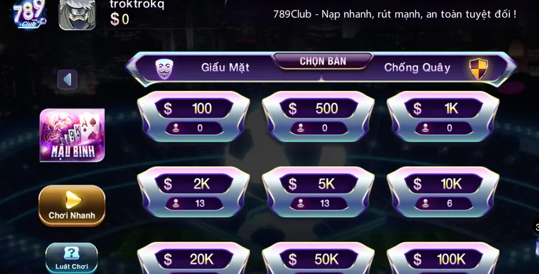 Khám Phá Sảnh Mậu Binh Tại 789Club Với Chiến Thuật Xếp Bài Đỉnh Cao Nhất