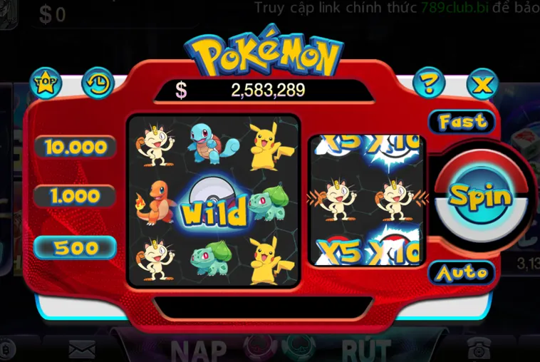 Trải Nghiệm Minigame Pokemon Tại 789Club Đỉnh Cao Với Cơ Hội Nhận Thưởng Siêu Khủng