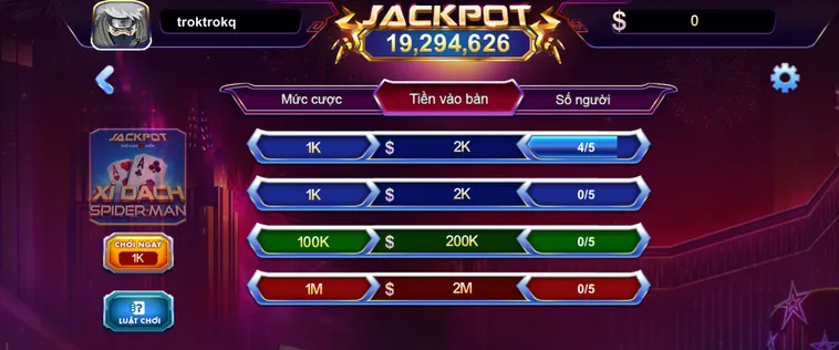 Xì Dách Spidermen Tại 789Club Trải Nghiệm Giải Trí Bài Siêu Anh Hùng Đỉnh Cao
